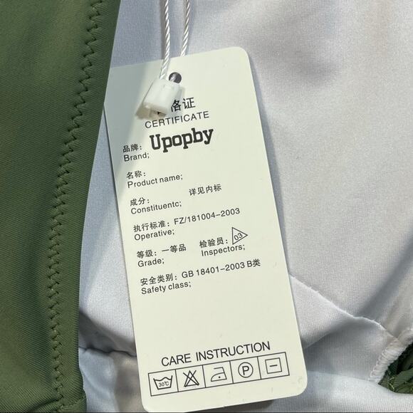 Upopby Racerback Swimsuit 1-Piece Twist Front - Picture 6 of 7